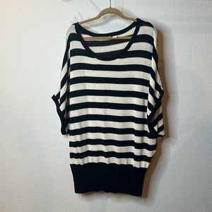 Moth x Anthropologie Stripe Oversized Sweater XL